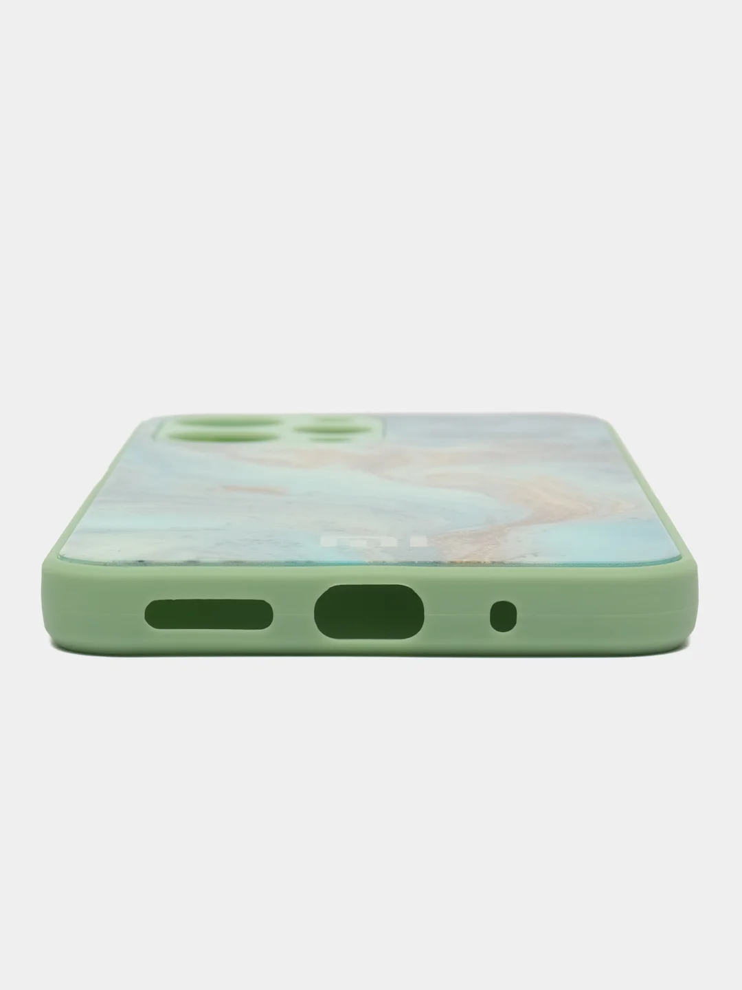 Бирюзовый чехол для Xiaomi Redmi 12 (Сяоми Редми 12), пластиковый, глянцевый
