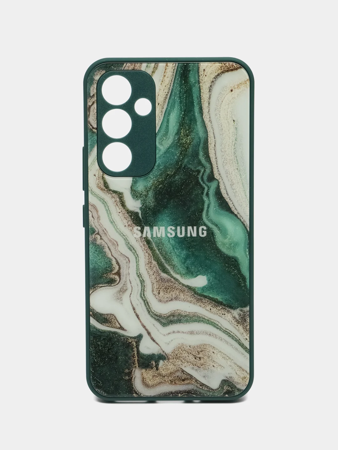 Зеленый чехол для Samsung Galaxy A54 (Самсунг Галакси А54), пластиковый, глянцевый