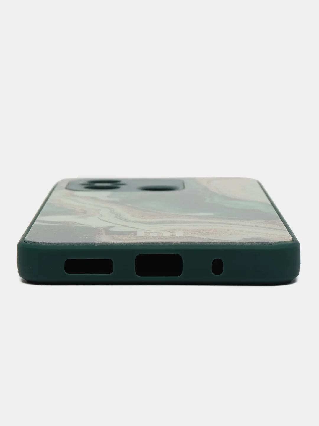 Зеленый чехол для Xiaomi Redmi 12C (Сяоми Редми 12С), пластиковый, глянцевый