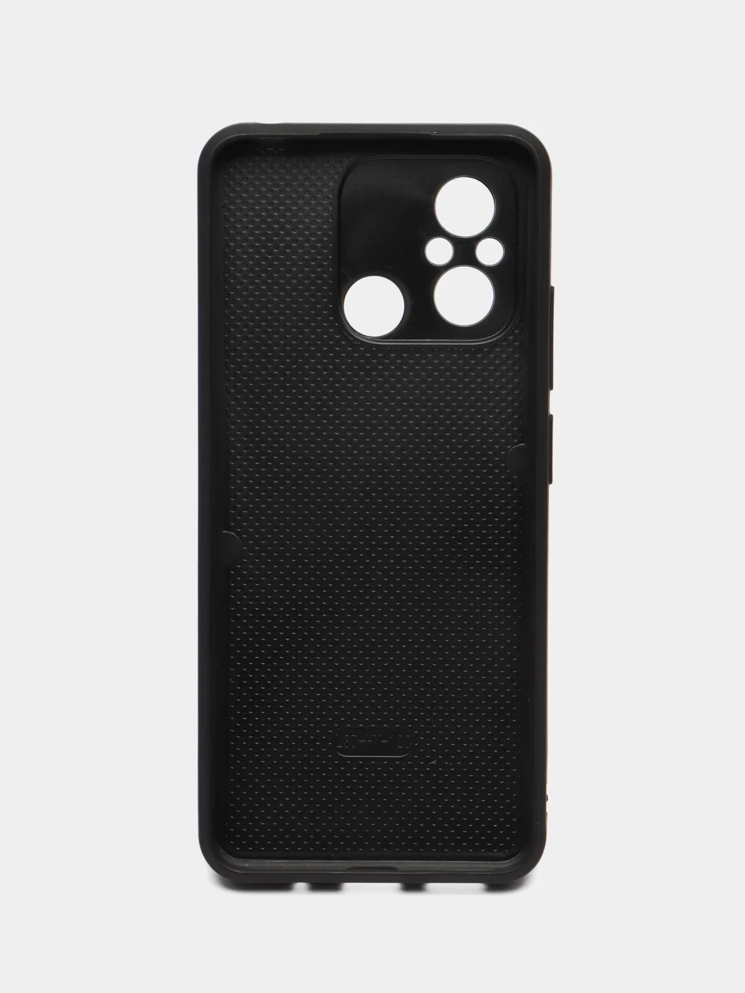 Черный чехол для Xiaomi Redmi 12C (Сяоми Редми 12С), пластиковый, глянцевый