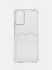 Прозрачный чехол для Xiaomi Redmi Note 12S (Сяоми Редми Нот 12С), с карманом для карт, прозрачный