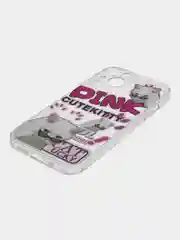 Розовый чехол для iPhone 11 12 13 14 15 Pro Max 7 8 XR X XS Plus с принтом прозрачный коты айфон