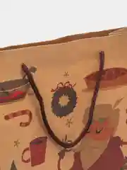 Песочный хаки крафт пакет подарочный Новогодний