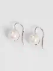 Серебряный серьги с жемчугом, бижутерия