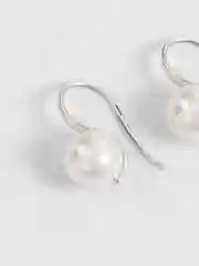Серебряный серьги с жемчугом, бижутерия