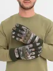 Зелёный хаки перчатки тактические, утепленные, с защитой костяшек