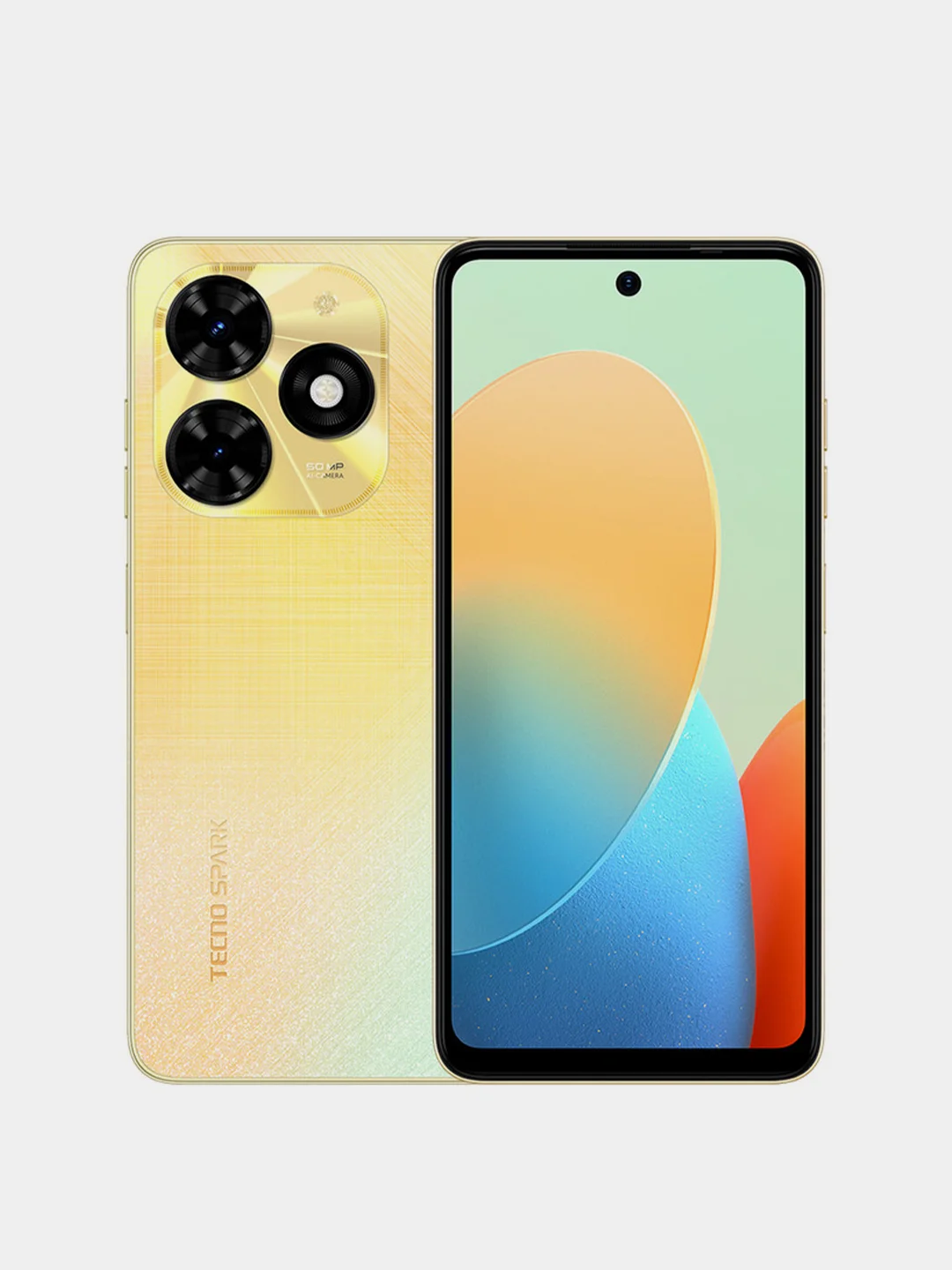 Золотой смартфон Tecno Spark 20C, 8/128 Gb