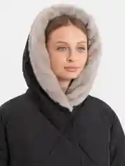 Угольный зимняя куртка, женская