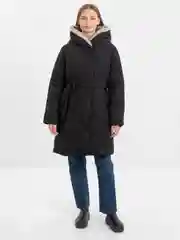 Угольный зимняя куртка, женская