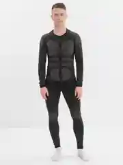 Угольный термобелье мужское, спортивное, бесшовное, компрессионное