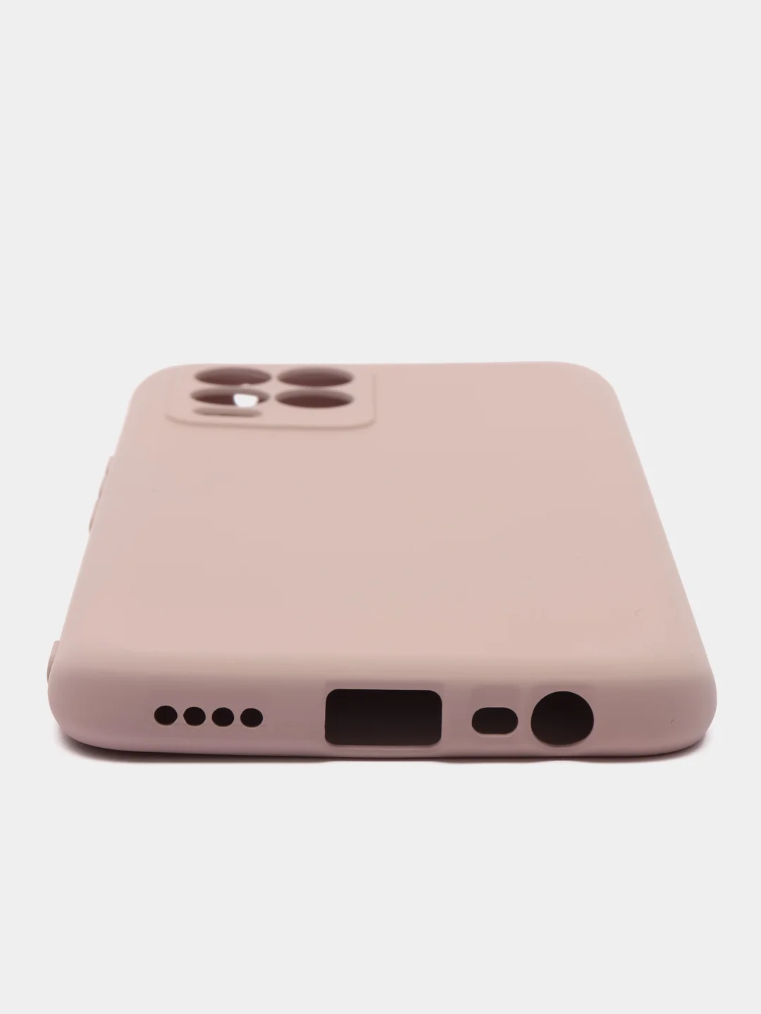 Бежевый чехол Silicone Cover для Realme 8/8 Pro (Реалми 8/8 про), силиконовый