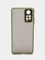 Красный чехол Xiaomi Redmi Note 11 Pro / Redmi Note 12 пластиковый матовый цветными кнопками