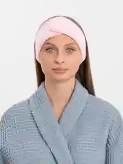 Розовый повязка на голову, косметическая