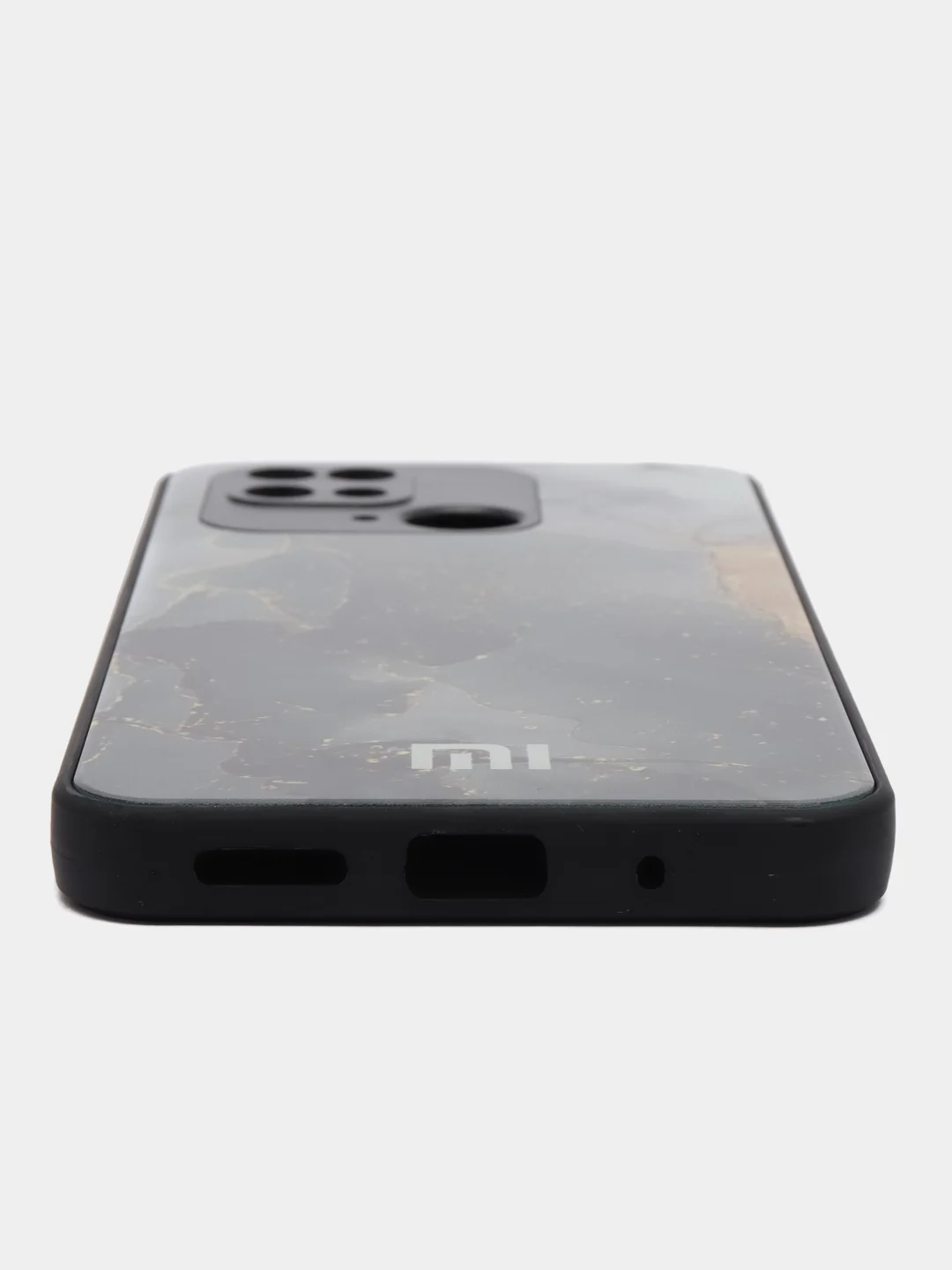 Серый чехол на Xiaomi Redmi 10C (Сяоми Редми 10С) / Poco C40, пластиковый, глянцевый