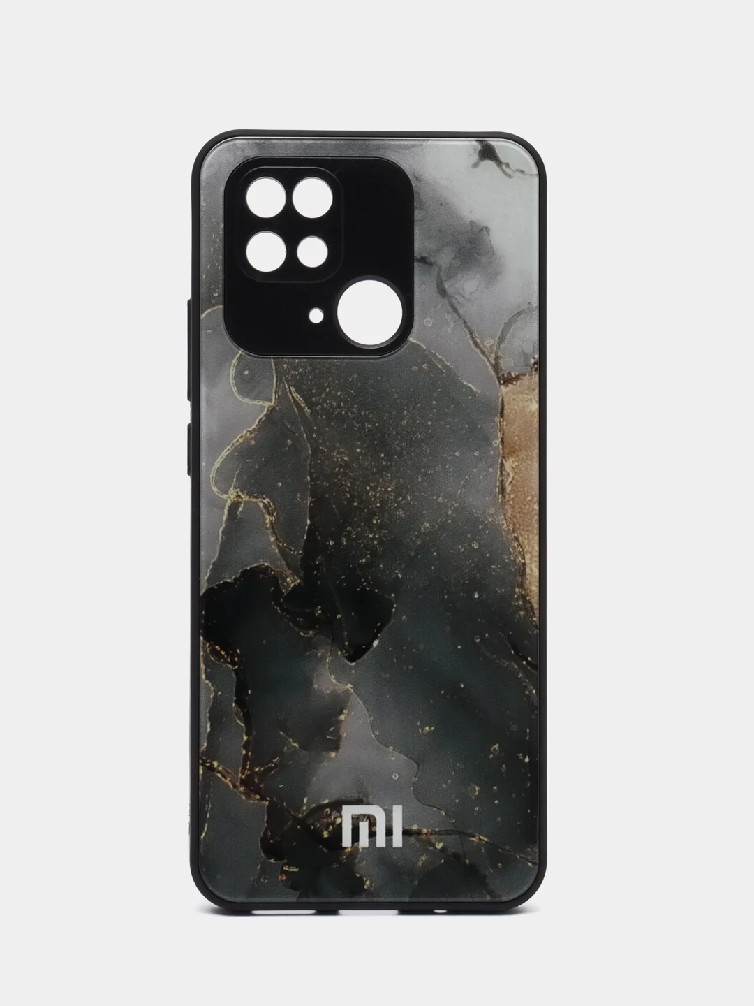 Серый чехол на Xiaomi Redmi 10C (Сяоми Редми 10С) / Poco C40, пластиковый, глянцевый