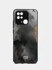 Серый чехол на Xiaomi Redmi 10C (Сяоми Редми 10С) / Poco C40, пластиковый, глянцевый