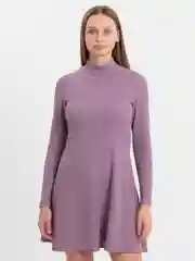 Сиреневый женское платье, повседневное
