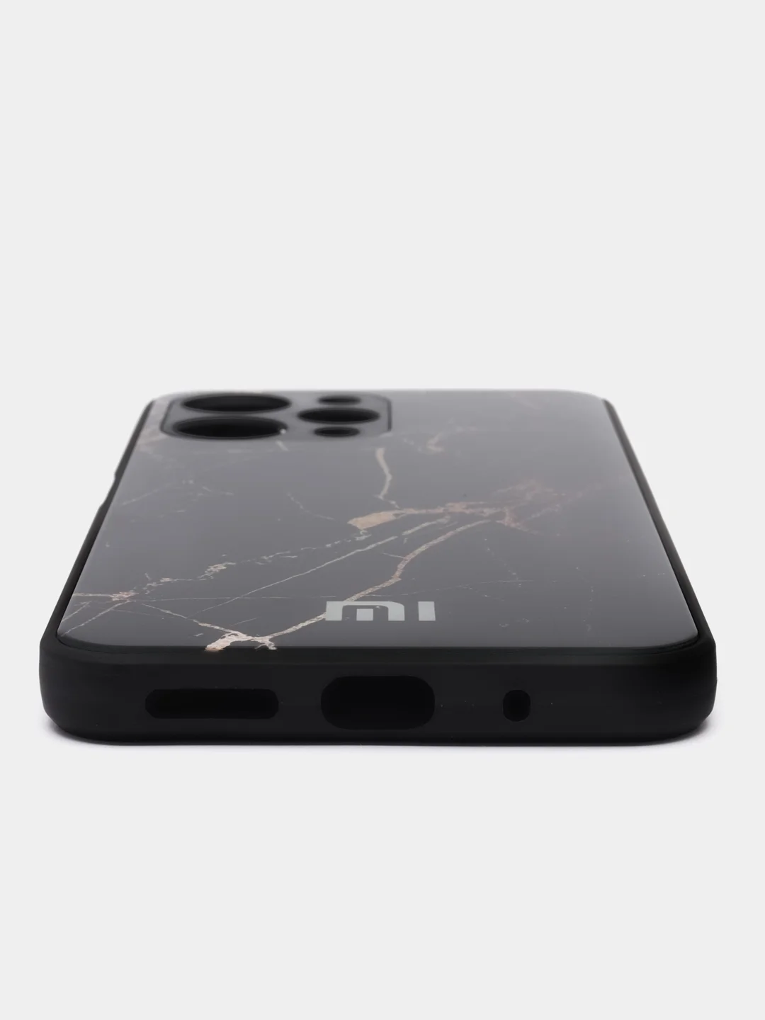 Серый чехол для Xiaomi Redmi 12 (Сяоми Редми 12), пластиковый, глянцевый