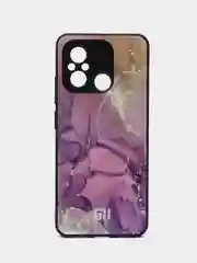 Пурпурный чехол для Xiaomi Redmi 12C (Сяоми Редми 12С), пластиковый, глянцевый