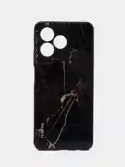 Черный чехол для Realme C51 / C53 / Реалми С51 / С53 / Realme Note 50 пластиковый, глянцевый