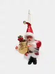 Золотой украшение новогоднее "Санта Клаус"