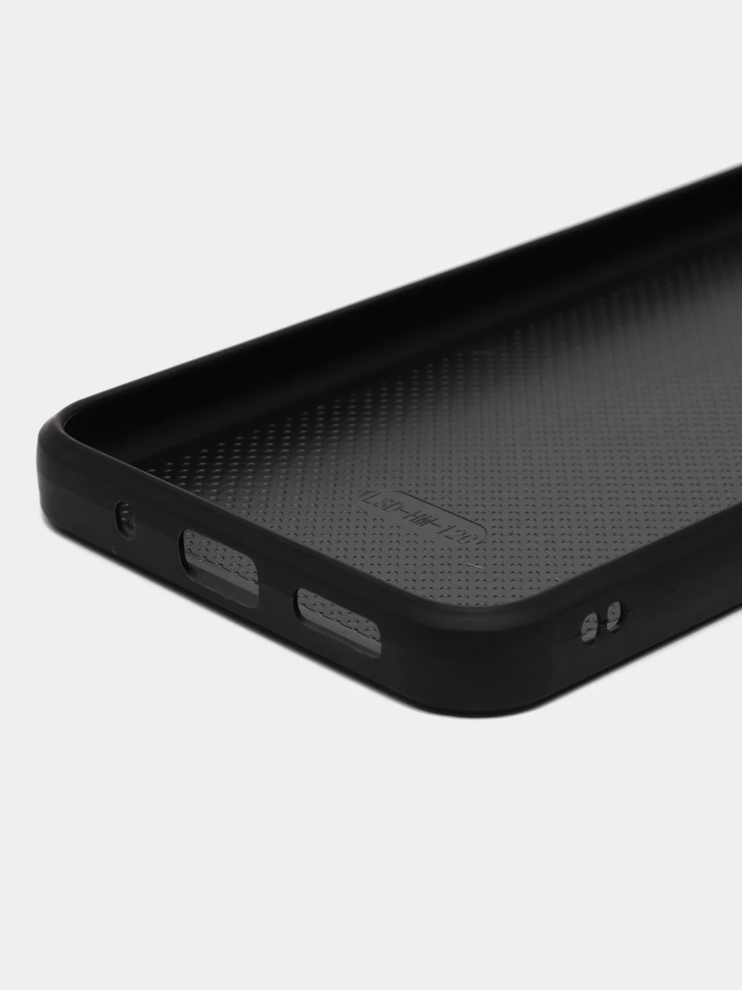 Черный чехол для Xiaomi Redmi 12C (Сяоми Редми 12С), пластиковый, глянцевый