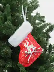 Золотой новогодняя игрушка валенок, шапка, варежка