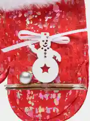 Белый новогодняя игрушка валенок, шапка, варежка