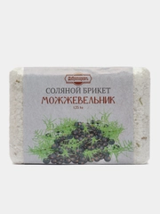 Соляной брикет для бани, противопростудный, эвкалипт, лимон, пихта, можжевельник, 1.35 кг