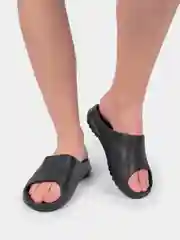 Черный сланцы мужские на высокой подошве