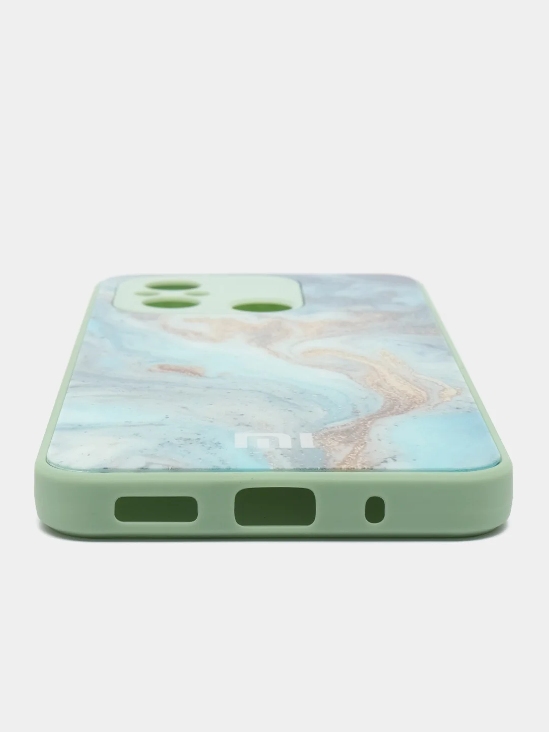 Бирюзовый чехол для Xiaomi Redmi 12C (Сяоми Редми 12С), пластиковый, глянцевый