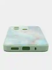 Бирюзовый чехол для Xiaomi Redmi 12C (Сяоми Редми 12С), пластиковый, глянцевый