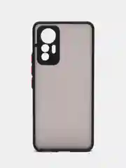Черный чехол для Xiaomi 12 Lite / Сяоми 12 Лайт пластиковый матовый, с цветными кнопками