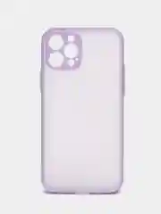 Лавандовый чехол на iPhone 12 Pro / Айфон 12 Про, пластиковый, матовый, с цветными кнопками