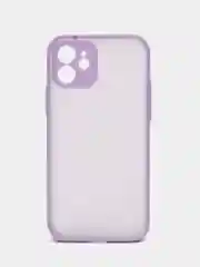 Лавандовый чехол iPhone 12 матовый, с цветными кнопками