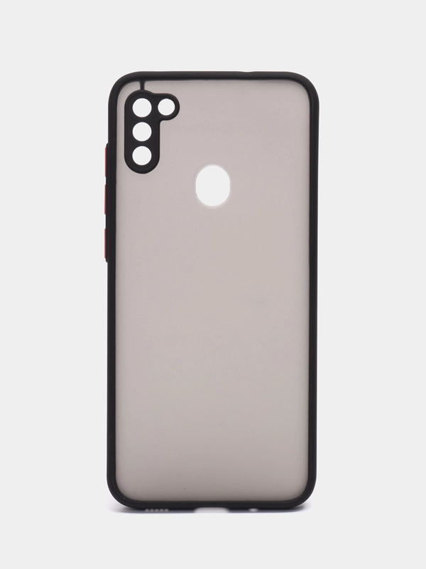 Чехол Samsung Galaxy A11/M11 (Галакси А11/М11), пластиковый, матовый, с цветными кнопками