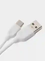 Белый кабель Borofone BX14 LinkJet, USB - Type-C, 3A, 1 м