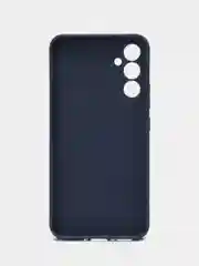 Темно-синий чехол для Samsung Galaxy A34 (Самсунг Галакси А34), силиконовый, матовый