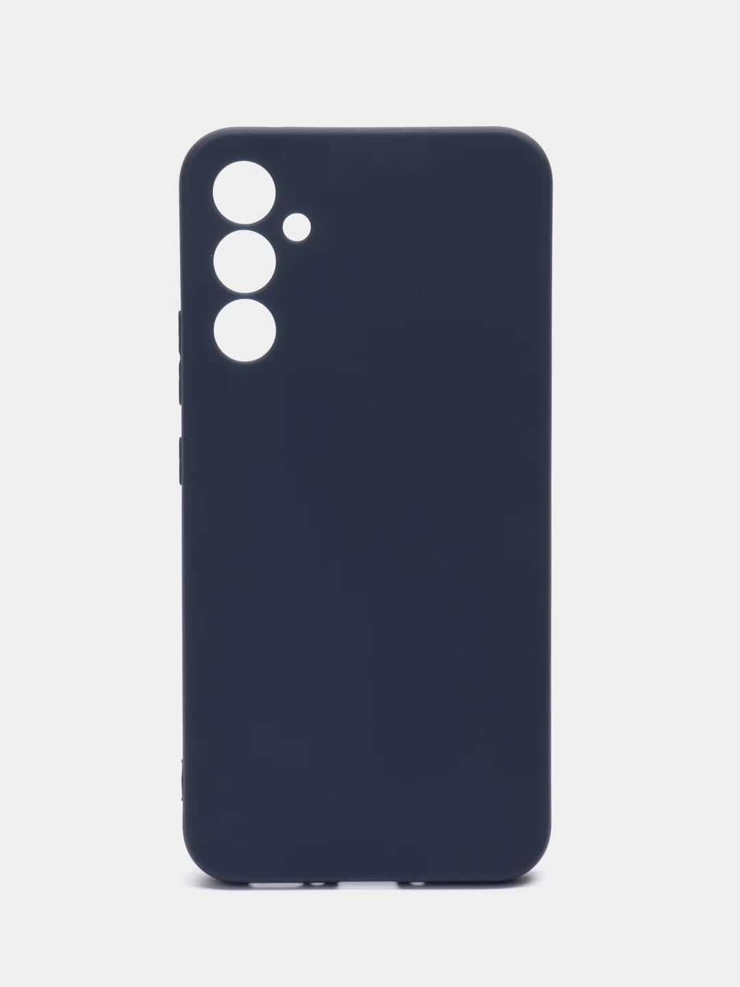 Темно-синий чехол для Samsung Galaxy A34 (Самсунг Галакси А34), силиконовый, матовый