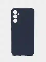 Темно-синий чехол для Samsung Galaxy A34 (Самсунг Галакси А34), силиконовый, матовый