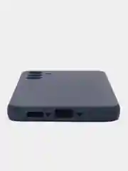 Темно-синий чехол для Samsung Galaxy A34 (Самсунг Галакси А34), силиконовый, матовый