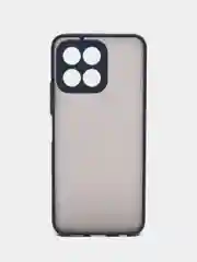 Темно-синий чехол на Honor X6, Honor X8 5G / Хонор Х6, Х8 5Г пластиковый, матовый, с цветными кнопками