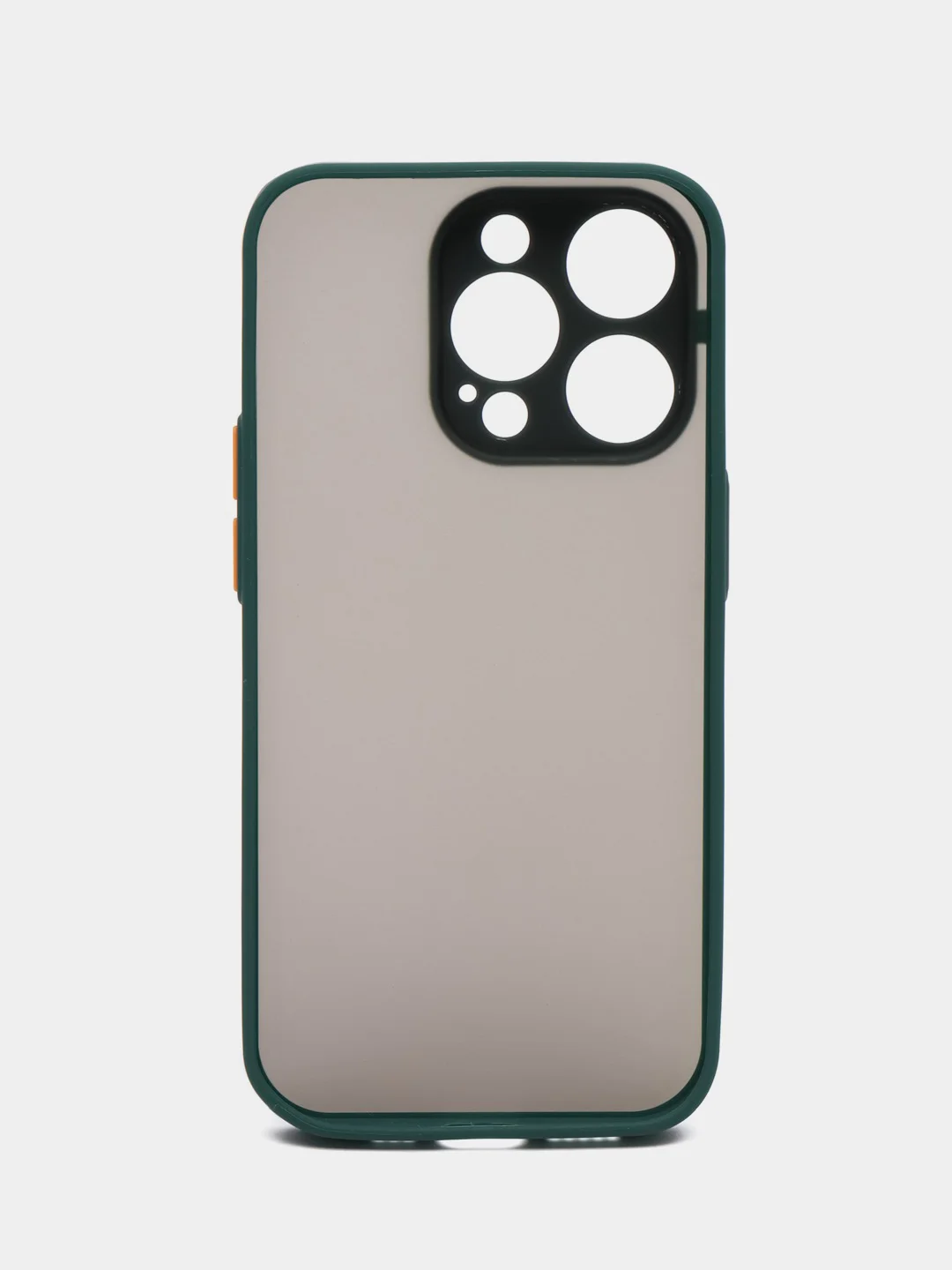 Лавандовый чехол iPhone 14 Pro (Айфон 14 Про), пластиковый, матовый, с цветными кнопками