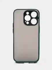 Лавандовый чехол iPhone 14 Pro (Айфон 14 Про), пластиковый, матовый, с цветными кнопками