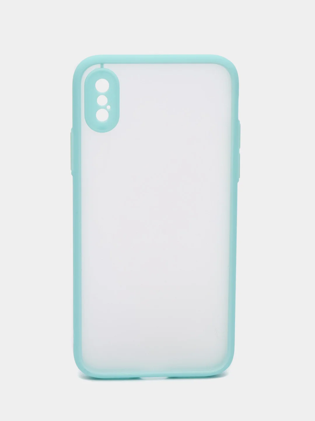 Бирюзовый чехол Apple iPhone X / Xs, Айфон Х / Хс пластиковый, матовый, с цветными кнопками