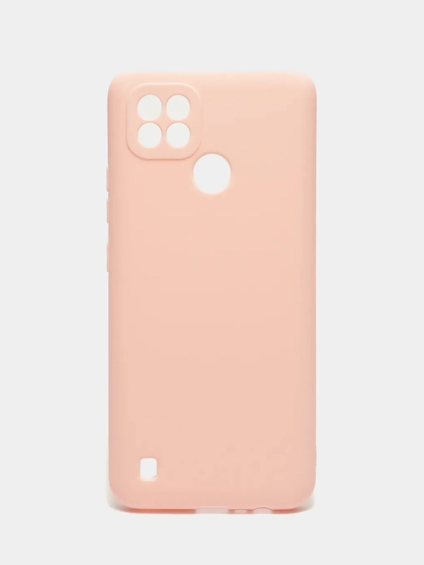 Чехол силиконовый Realme C21 с защитой камеры