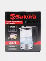 Черный чайник электрический Sakura SA-2726SBK, 1850-2200 Вт
