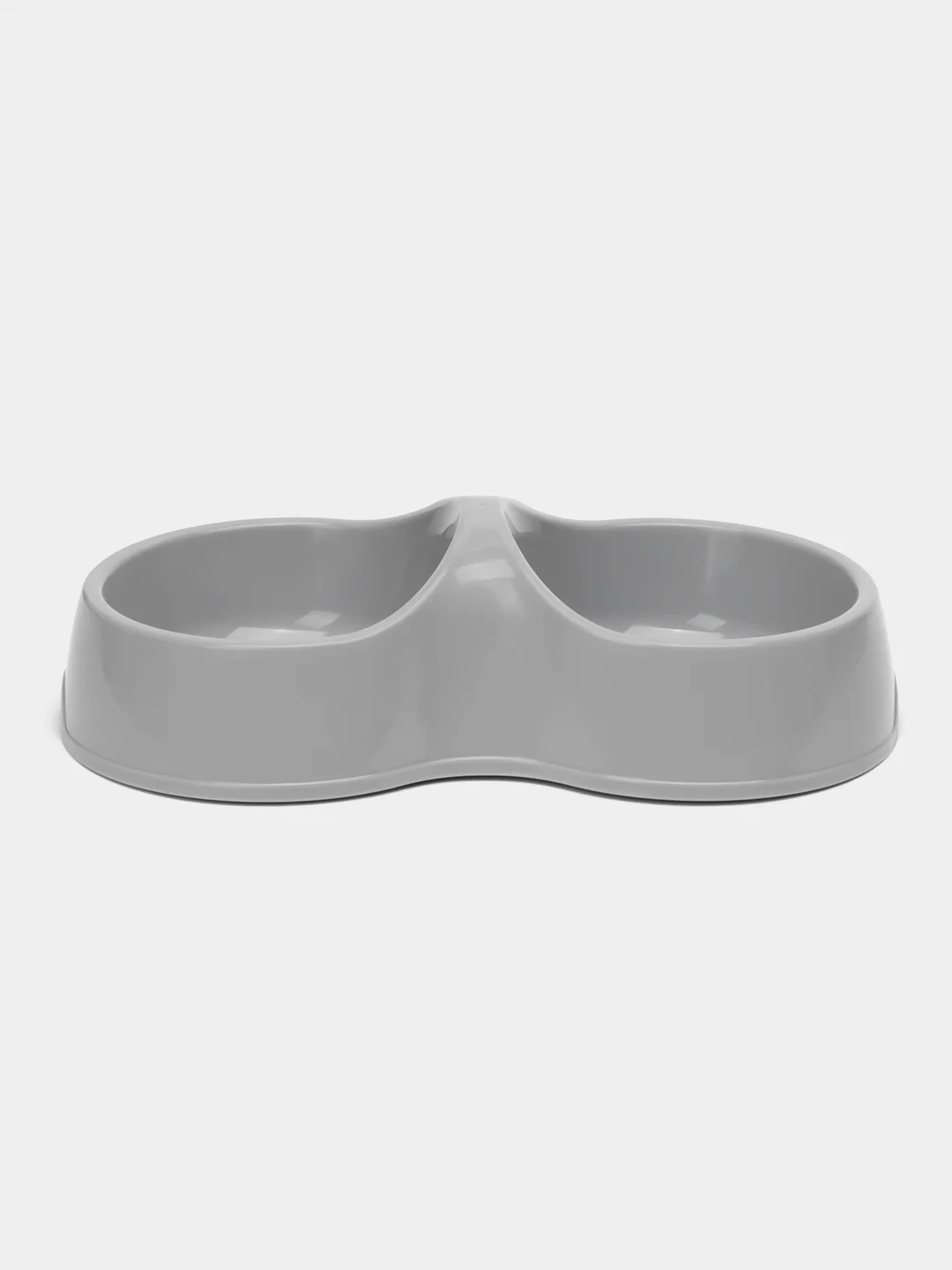 Серый миска для кошек, двойная, 0,2 л
