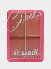 Белый тени для век, матовые, 4 цвета