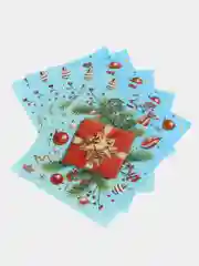 Лимонный пакет новогодний,5 шт ,20*30